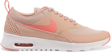Nike Air Max Thea Embossed Leather And Mesh Sneakers