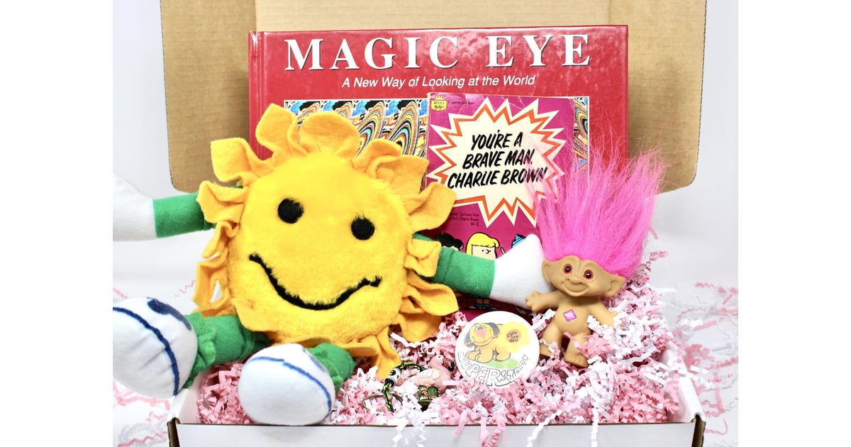 '90s Sunflower Troll Magic Eye Care Package Nostalgic Care Packages
