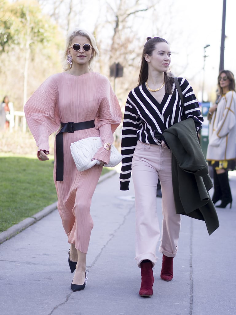 Use a dark dramatic belt to accent a very girlie dress. Cool Ways to