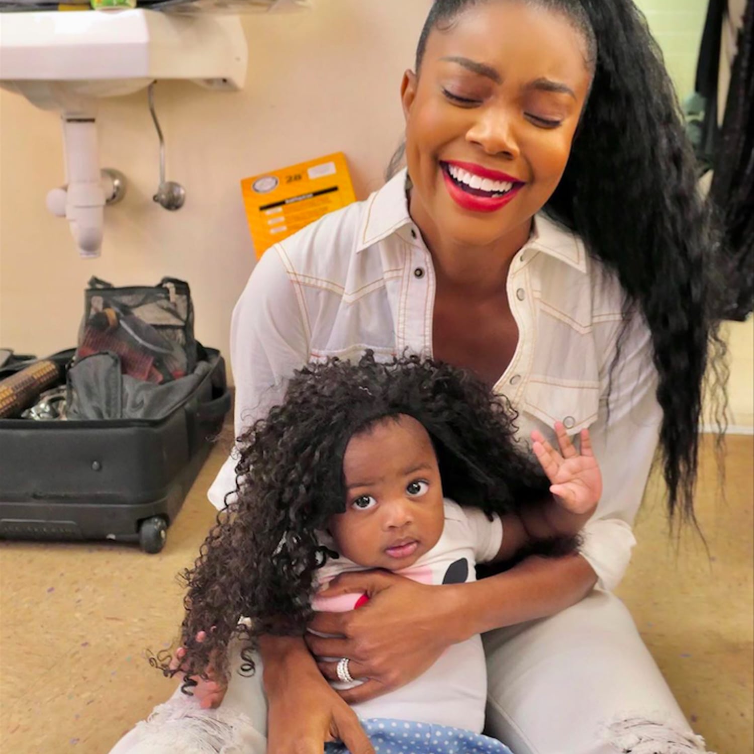 Baby Kaavia James Wore Gabrielle Union S Wig Popsugar Family