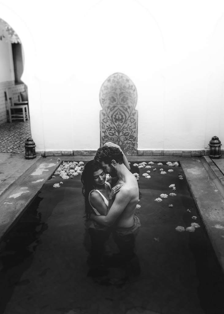 Sexy Moroccan Pool Couples Photo Shoot