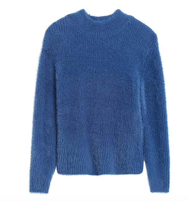 Cropped Fuzzy Sweater