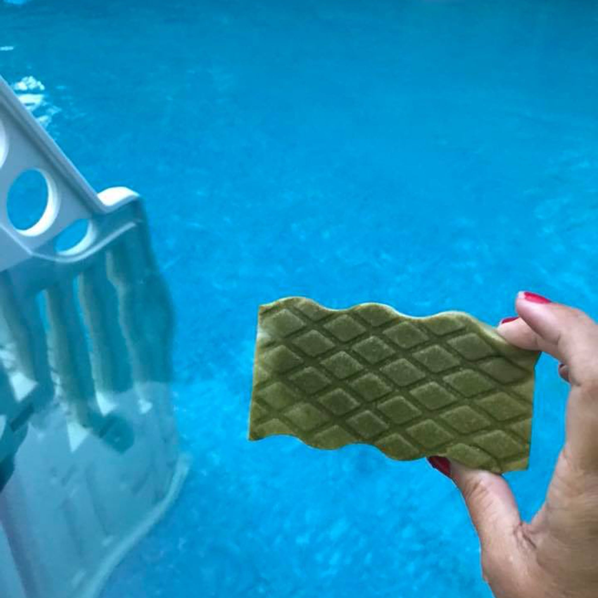 Green Pools With Mr. Clean Magic Eraser 