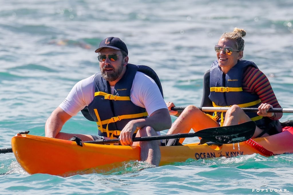 Ben Affleck and Lindsay Shookus Kayaking in Hawaii 2018