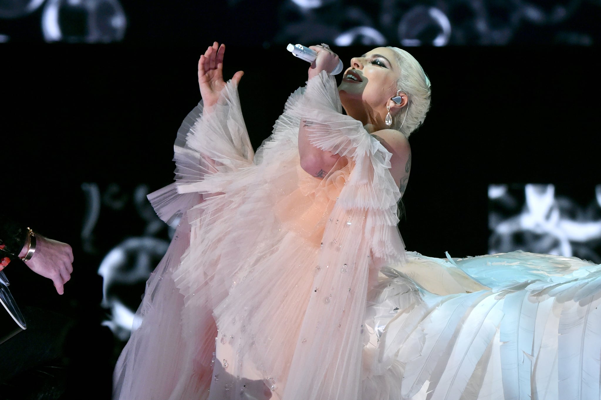 NEW YORK, NY - JANUARY 28:  Recording artist Lady Gaga performs onstage during the 60th Annual GRAMMY Awards at Madison Square Garden on January 28, 2018 in New York City.  (Photo by Lester Cohen/Getty Images for NARAS)