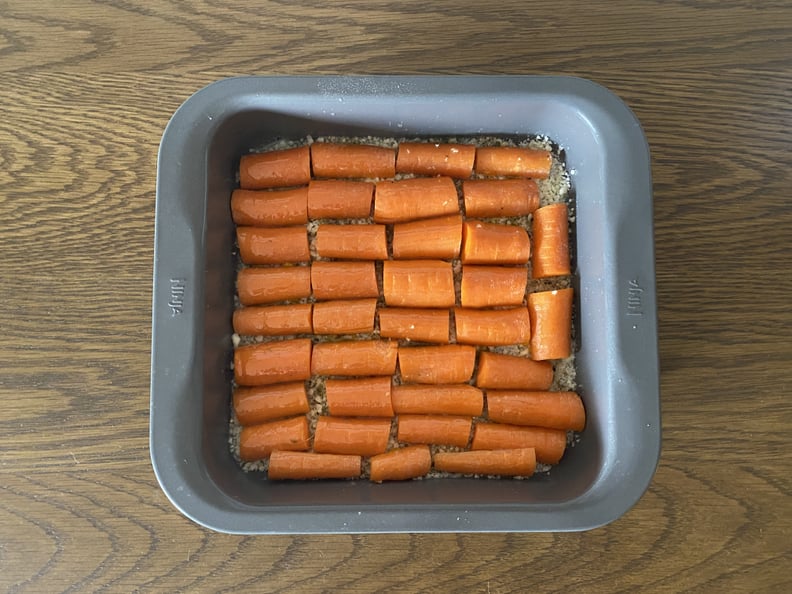 crispy parmesan roasted carrots recipe before baking