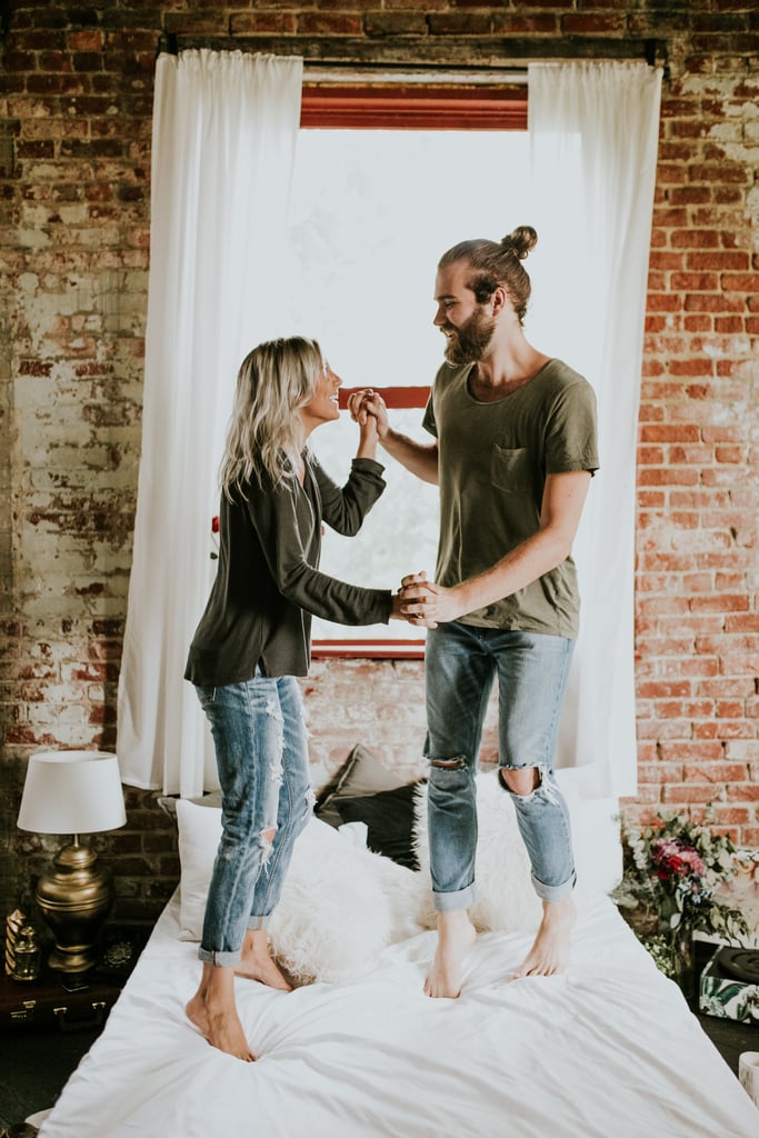 Cozy Engagement Photo Shoot in a Loft