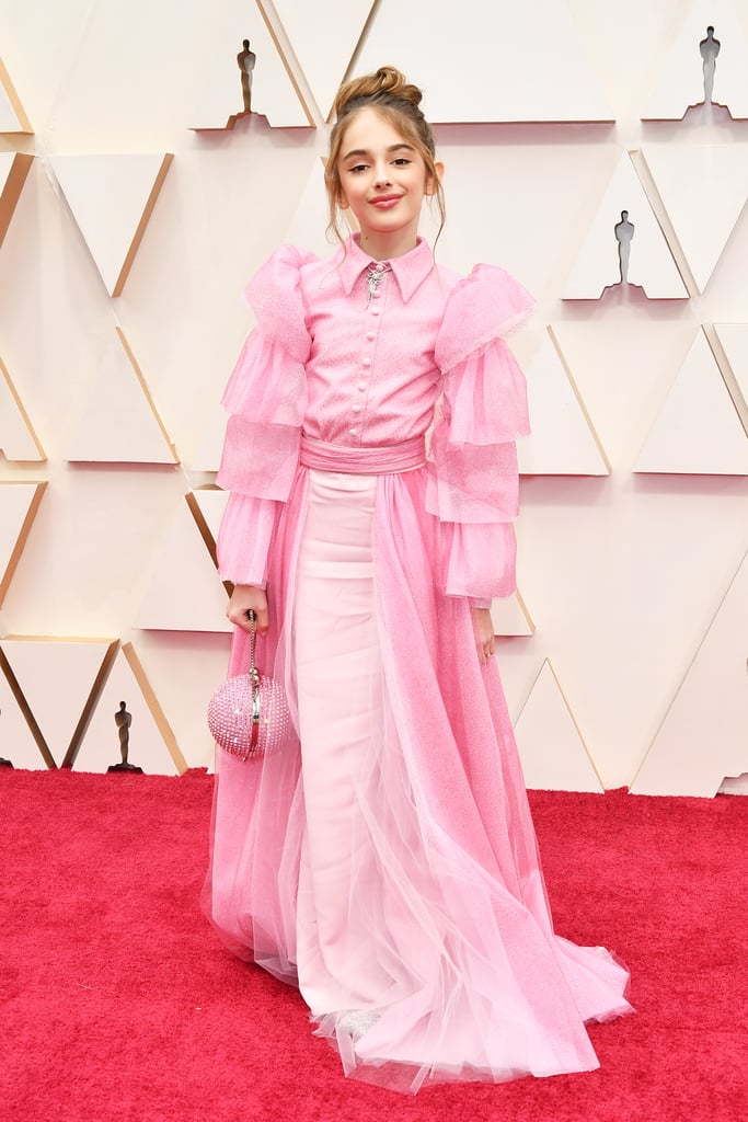 Julia Butters Pink Christian Siriano Outfit at Oscars 2020