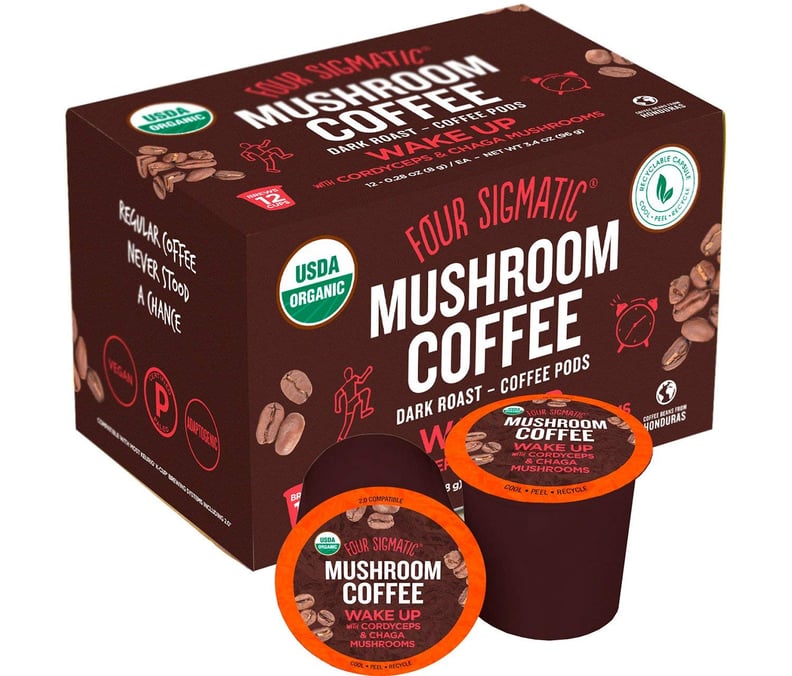 Four Sigmatic Mushroom K-Cup Coffee Pods With Chaga and Cordyceps
