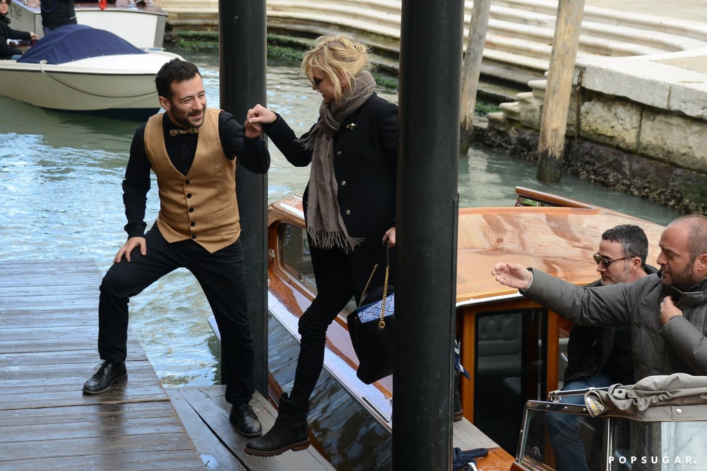 Anna Faris and Michael Barrett in Italy Pictures Nov. 2017