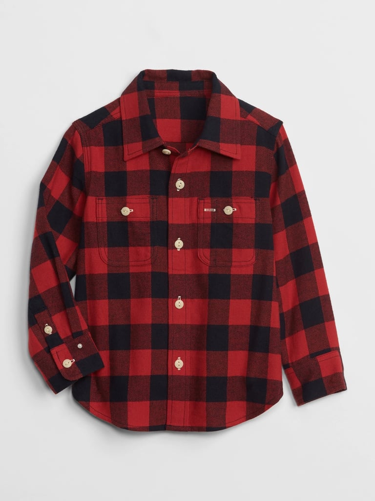 Gap Buffalo Plaid Long Sleeve Shirt