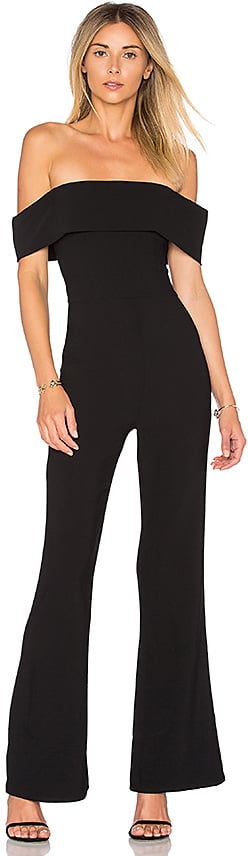 By the way. Aubrey Off Shoulder Jumpsuit in Black