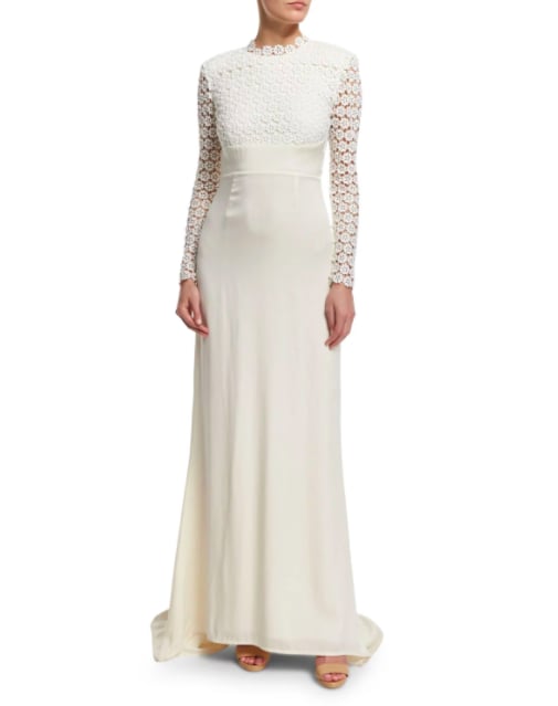 Self-Portrait Long-Sleeve Gown