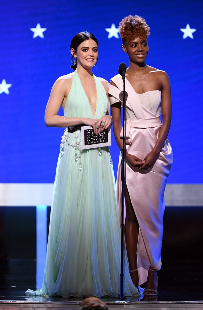 Lucy Hale and Ashleigh Murray at the Critics' Choice 2020