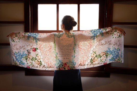Pride and Prejudice book scarf