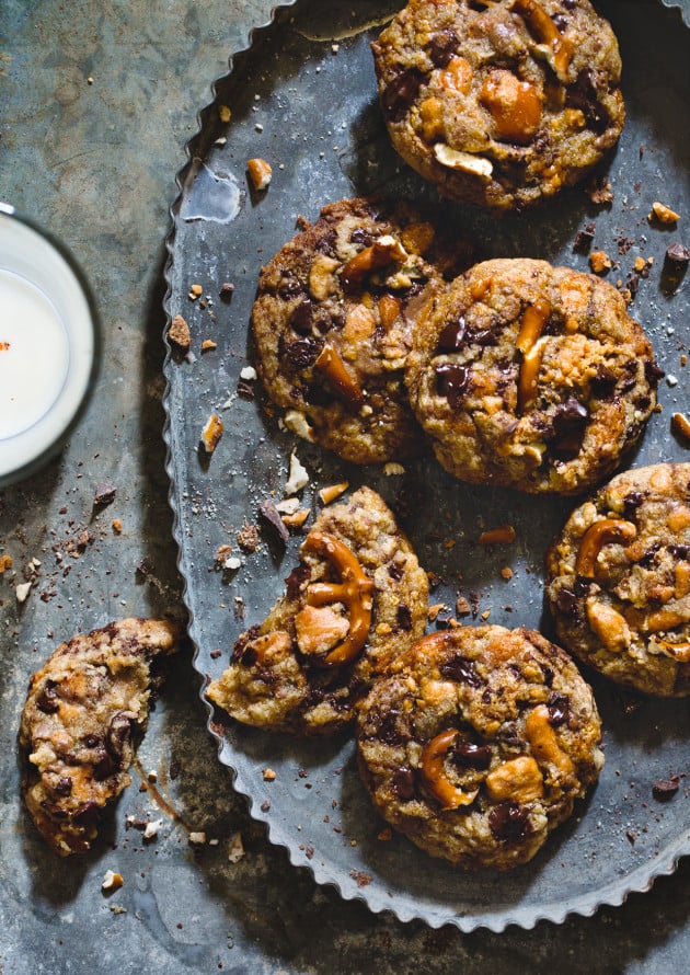 Butterfinger Pretzel Cookies