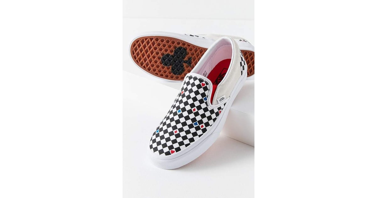 playing card slip on vans