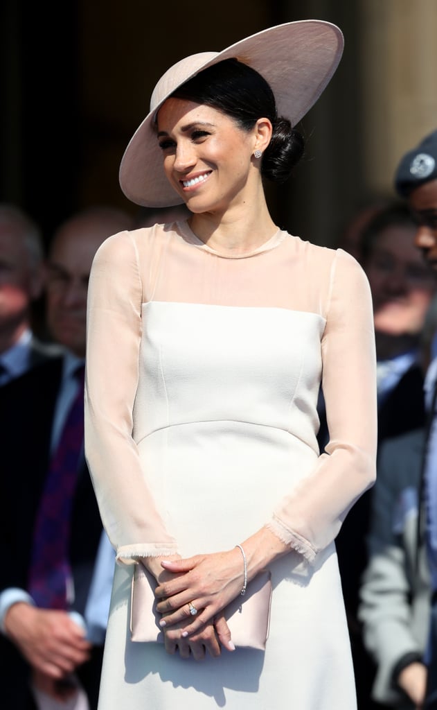 Meghan Wearing Philip Treacy, May 2018