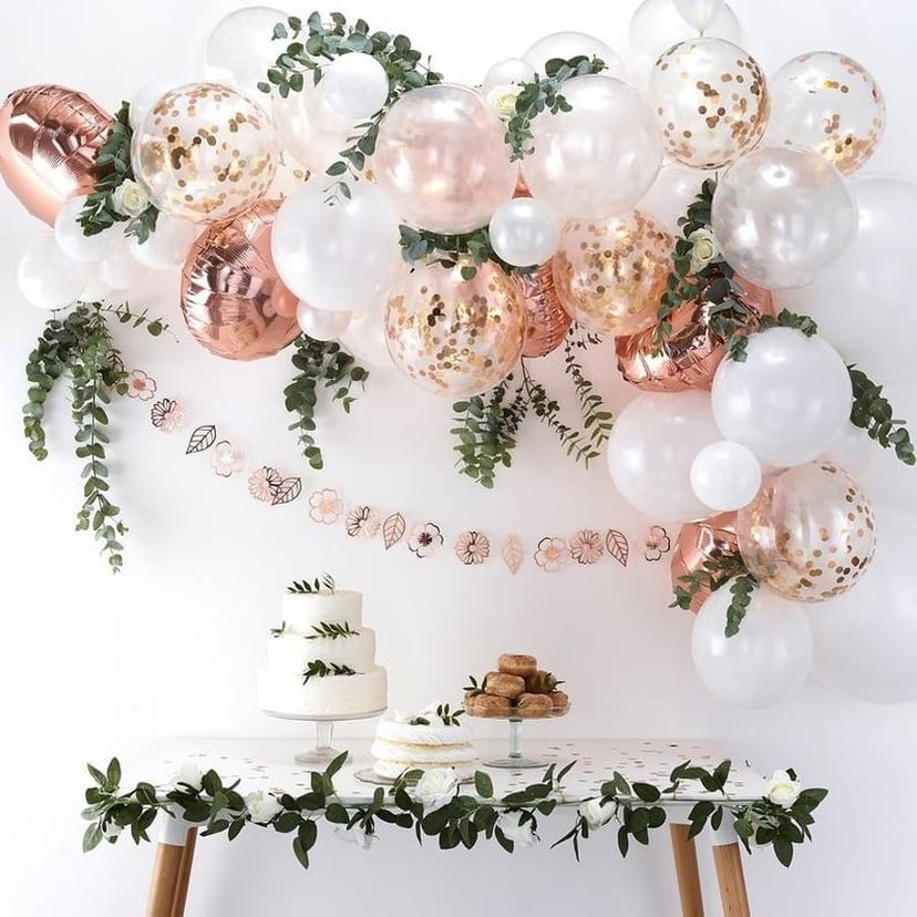 floral honeycomb decor for a baby shower - Oh Joy!