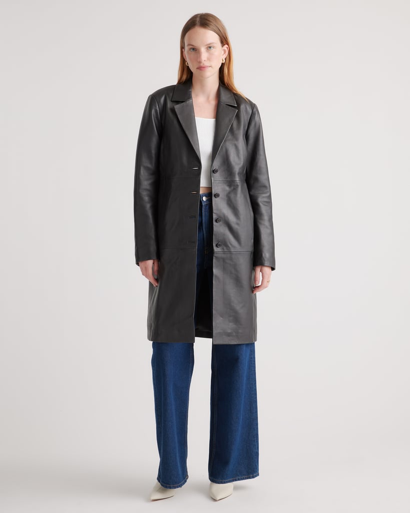 Quince Leather Trench Coat