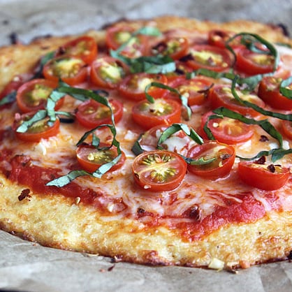 LowCarb Cauliflower Crust Pizza Recipe  POPSUGAR Fitness