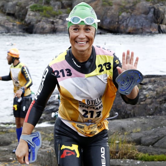 Pippa Middleton Swimming and Running Race in September 2015
