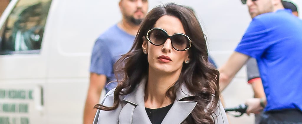 Amal Clooney's Gray Trench Coat