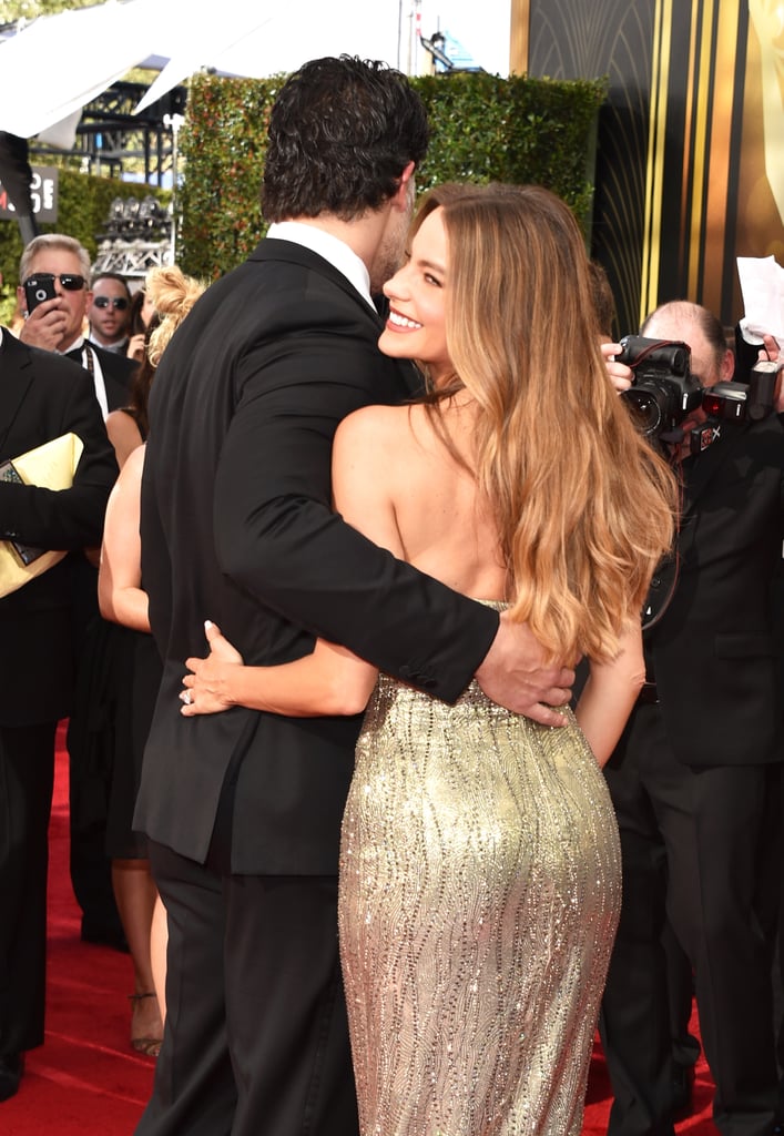 Sofia Vergara and Joe Manganiello at Emmys 2015