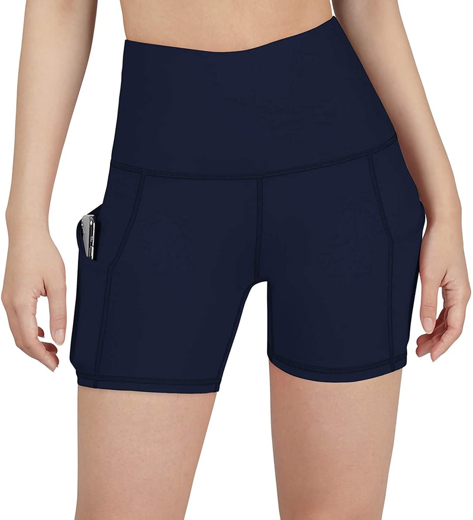 Ododos High Waist Out Pocket Yoga Shorts