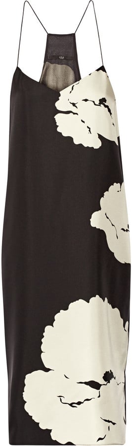 Tibi Amara Printed Silk-Twill Dress ($450)