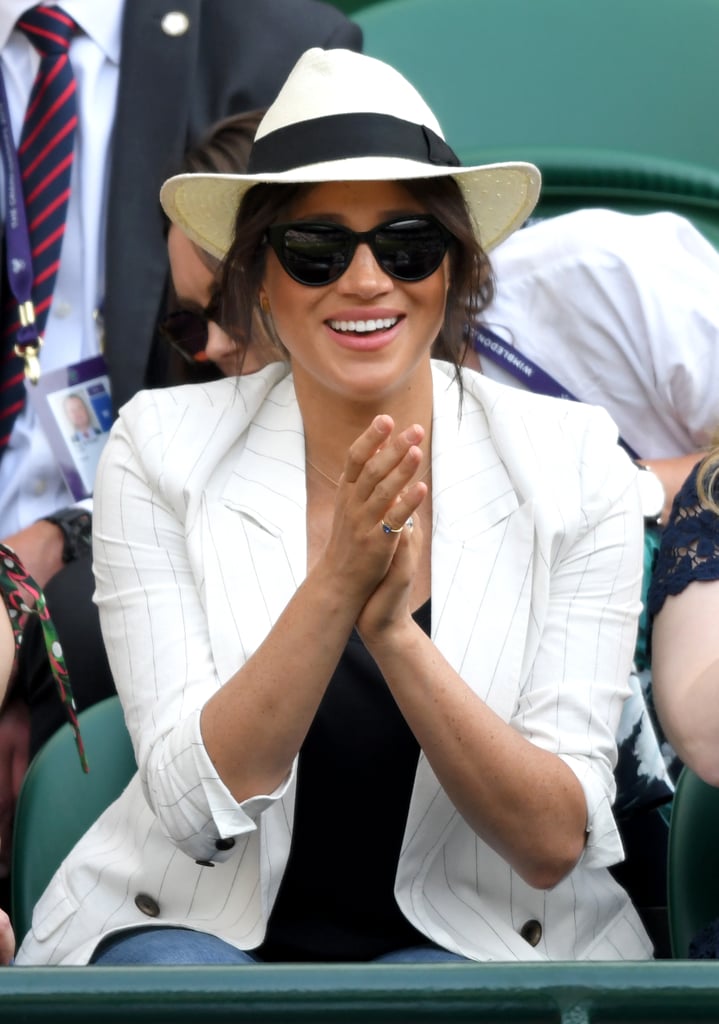 Meghan Markle 2019 Wimbledon Striped Blazer Dupes