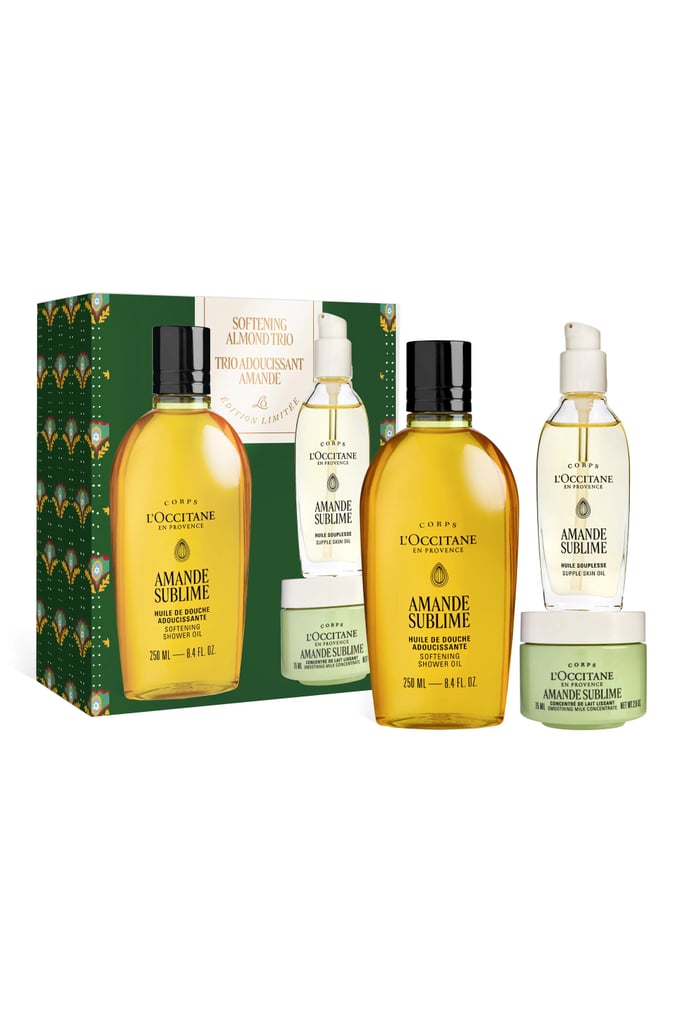L'Occitane Softening Almond Trio Gift Set ($59)"You really can't go wrong with anything from L'Occitane for the holidays. The brand makes it easy to give luxe gifts at every price range — just look at the Softening Almond Trio Gift Set. It includes a full-size bottle of the best-selling Almond Shower Oil, one of my all-time favorite body washes. Plus, you also get a travel-size bottle of the body oil and body cream." — Jessica Harrington, Section Lead, Beauty