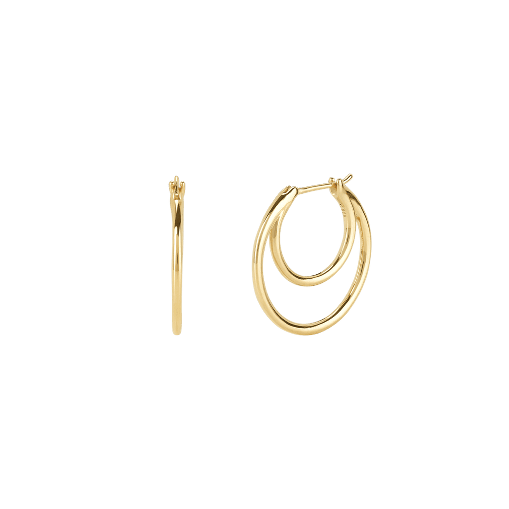 Mejuri Crescent Midi Hoops