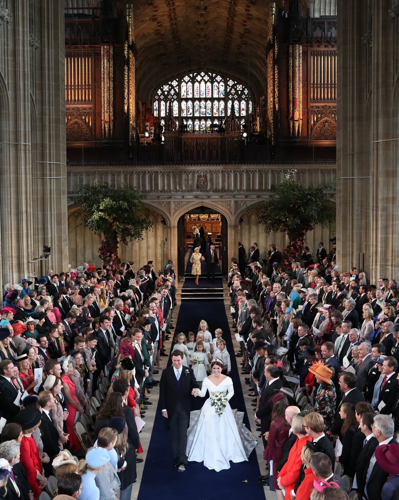 In a royal wedding, things can get pretty expensive, and the royal family customarily foots most of the bill, including the service, reception, flowers, music, and decorations. Something not usually covered by the royals? The cost of security, which is covered by taxpayers and estimated to be around $2 million for Eugenie and Jack's nuptials. That's certainly not a tiny number, but in comparison to Harry and Meghan's $41 million bill, it's a bit easier to swallow. In a royal wedding, things can get pretty expensive, and the royal family customarily foots most of the bill, including the service, reception, flowers, music, and decorations. Something not usually covered by the royals? The cost of security, which is covered by taxpayers and estimated to be around $2 million for Eugenie and Jack's nuptials. That's certainly not a tiny number, but in comparison to Harry and Meghan's $41 million bill, it's a bit easier to swallow.