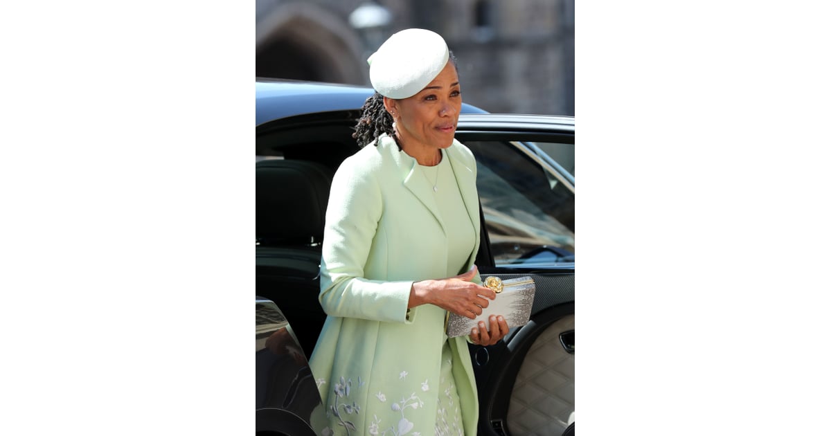 meghan markle mother wedding outfit