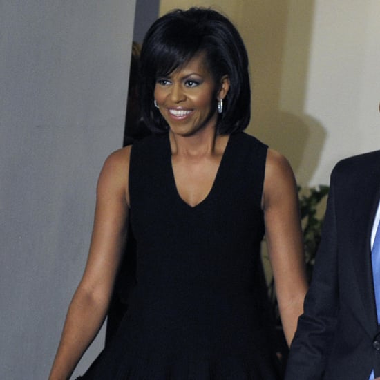 Michelle Obama's Black Zipper Dress May 2016
