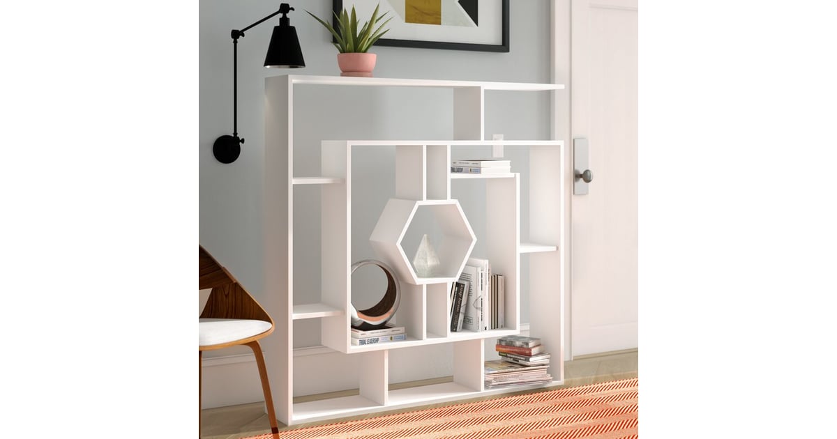 Bookshelf Room Dividers Okane 52'' H x 52'' W Geometric Bookcase 28