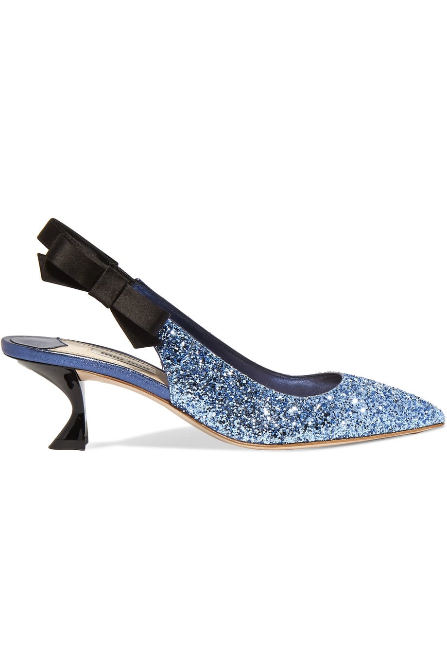 Miu miu glitter pumps sales
