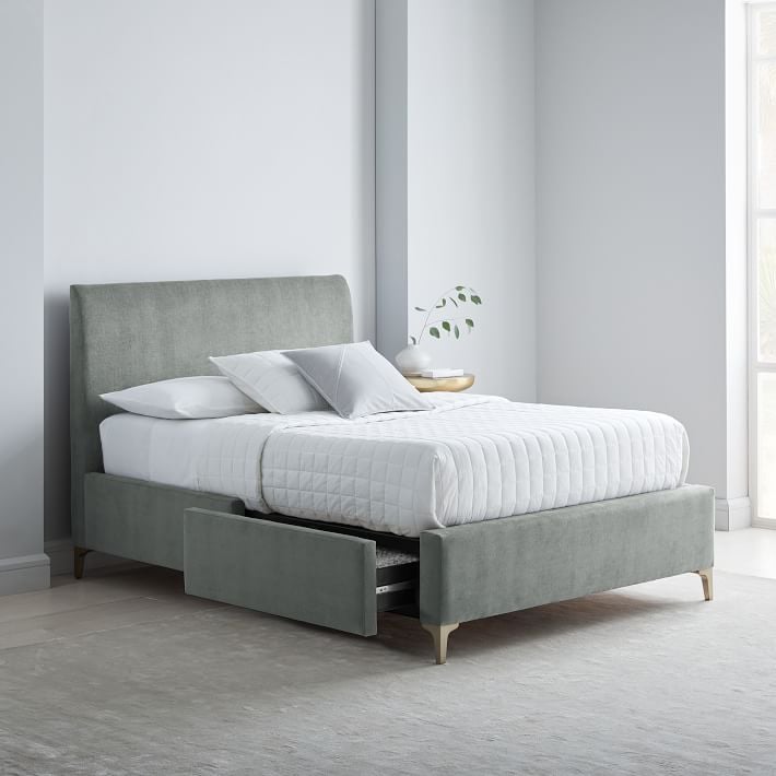 Andes Deco Upholstered Storage Bed