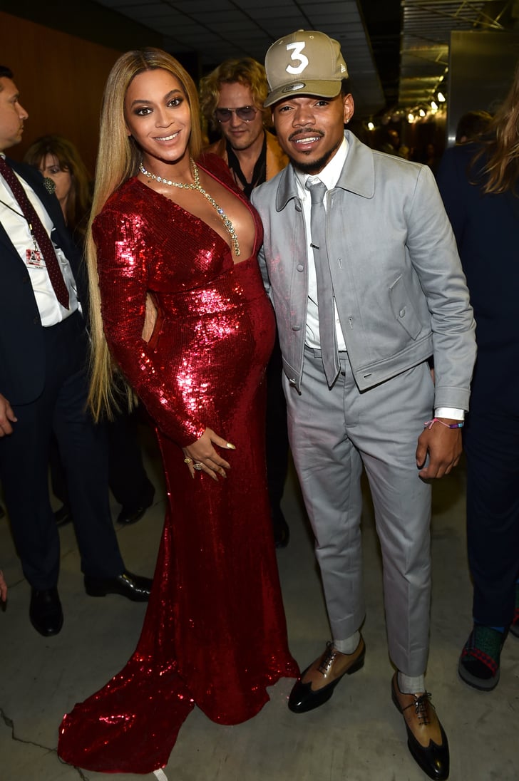 Beyonce's Red Dress at 2017 Grammys POPSUGAR Fashion Photo 2