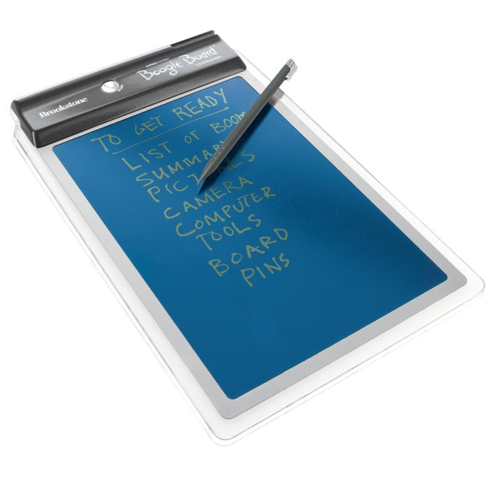 If he's someone who can't live without Post-It notes, this LCD writing tablet ($40) is a welcome upgrade. It's superthin and comes with a stylus so he can create lists, notes, and doodles.