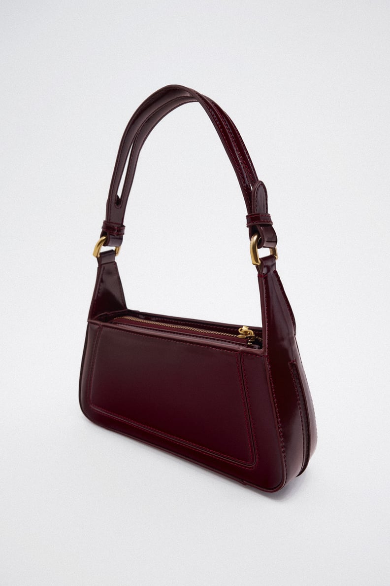 A Trendy Handbag: Zara Patent Finish Shoulder Bag
