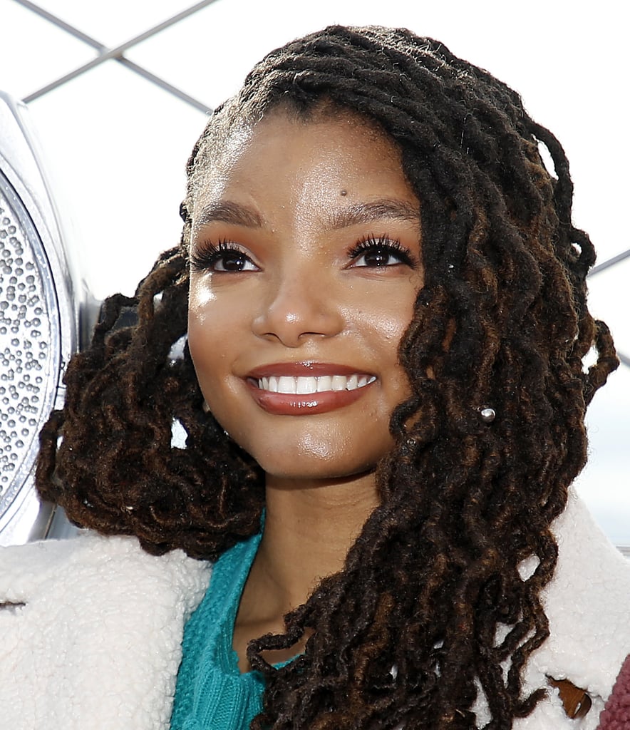 Halle Bailey in Brick Lip Gloss