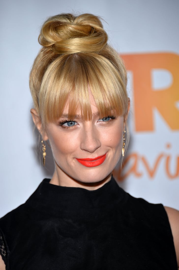 Beth Behrs | Celebrities Wearing Orange Lipstick 2014 | POPSUGAR Beauty