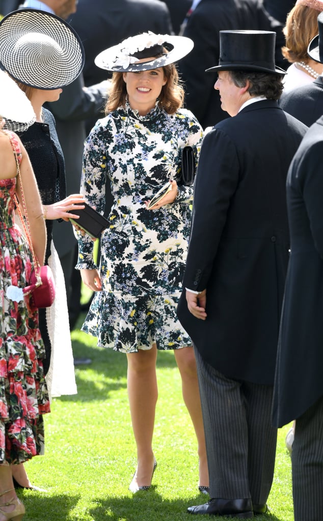 The princess wore this high-neck, floral Erdem dress to the Royal Ascot in June 2018, but she repeated it again in July, albeit sans hat, for a meeting at the UN headquarters.