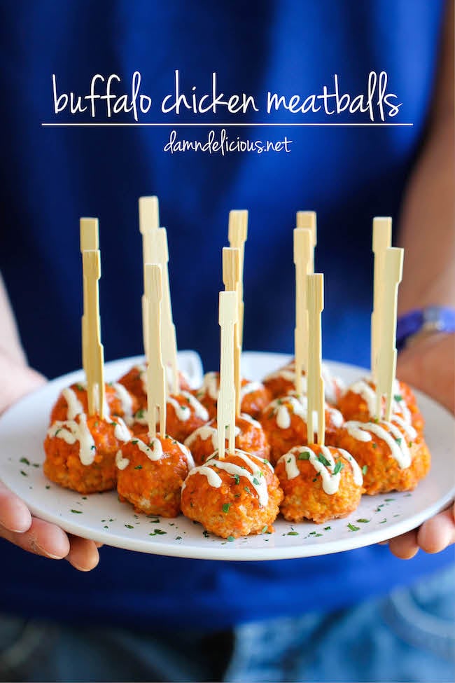 Slow-Cooker Buffalo-Chicken Meatballs | Super Bowl Party ...