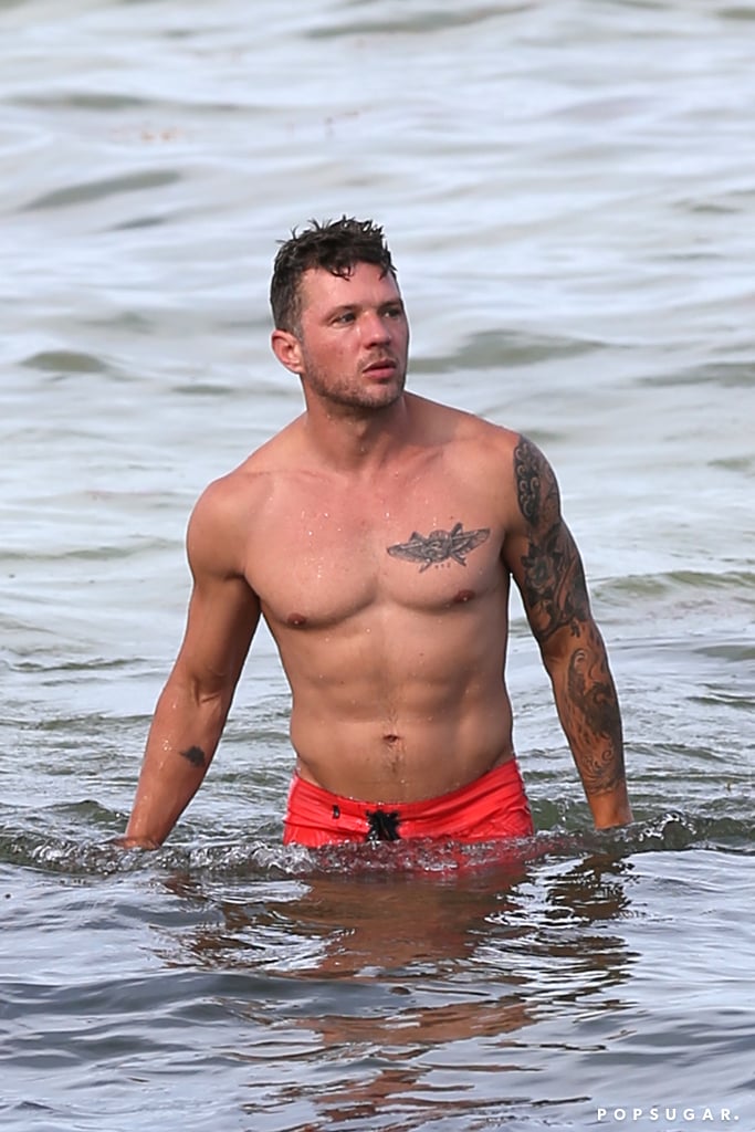 Ryan Phillippe Shirtless On The Beach In Miami July 2018 Popsugar