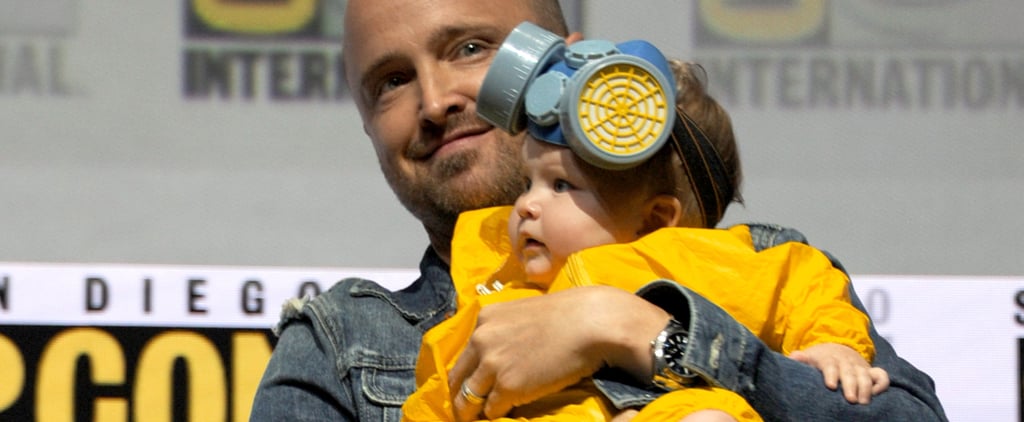 Aaron Paul's Daughter Wears Hazmat Suit at Comic-Con