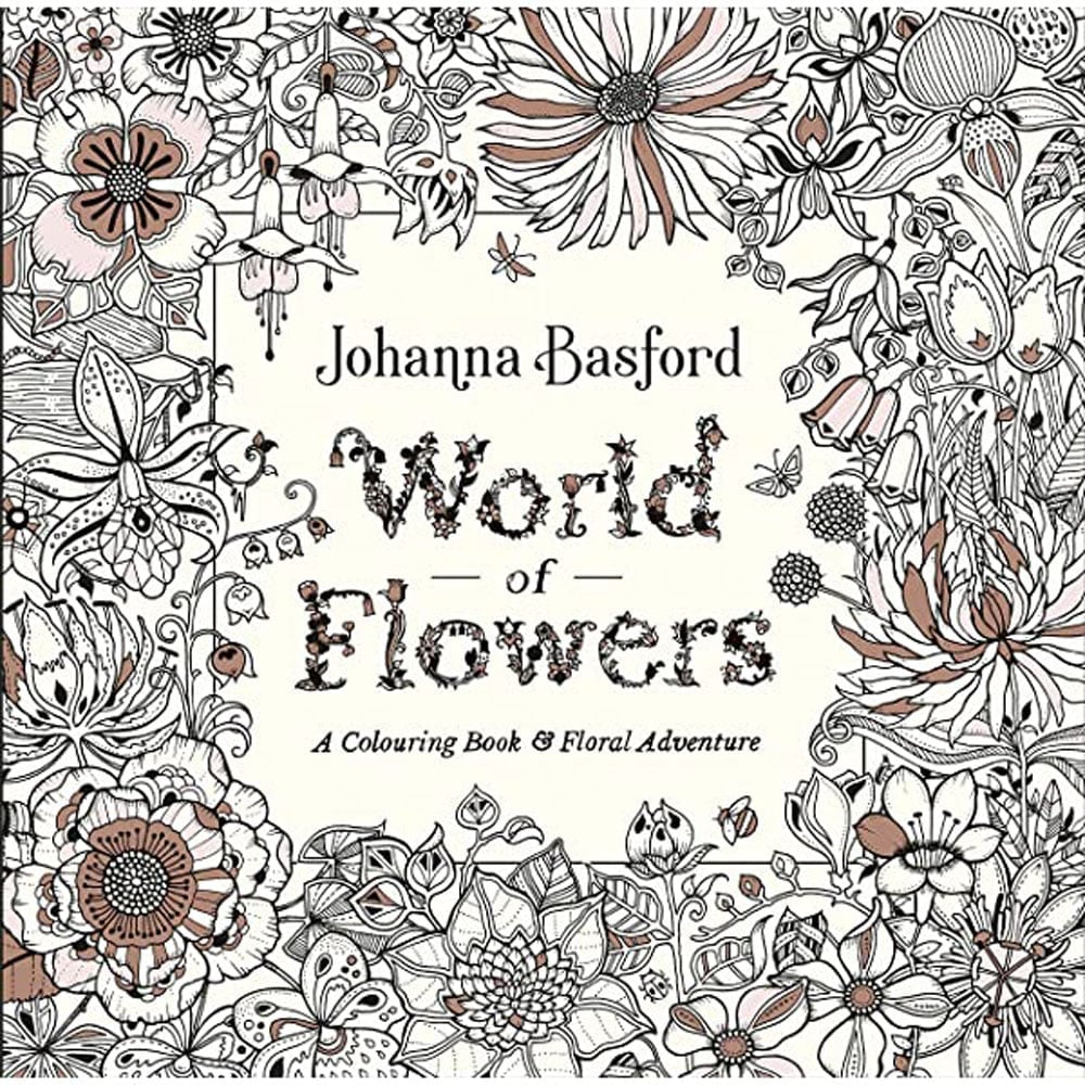 كتاب عالم الزهور (World of Flowers: A Coloring Book and Floral Adventure)