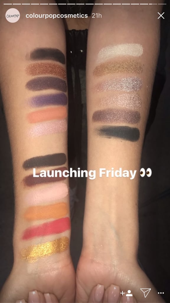 ColourPop Fall 2017 New Eye Shadow Color Swatches